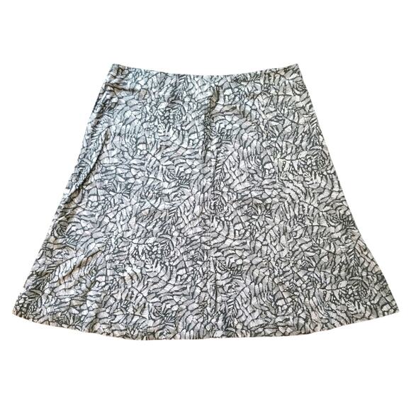 Christopher & Banks Dresses & Skirts - Christopher & Banks Skirt Womens 12 Earthy Abstract Leaf Goblincore Cottagecore